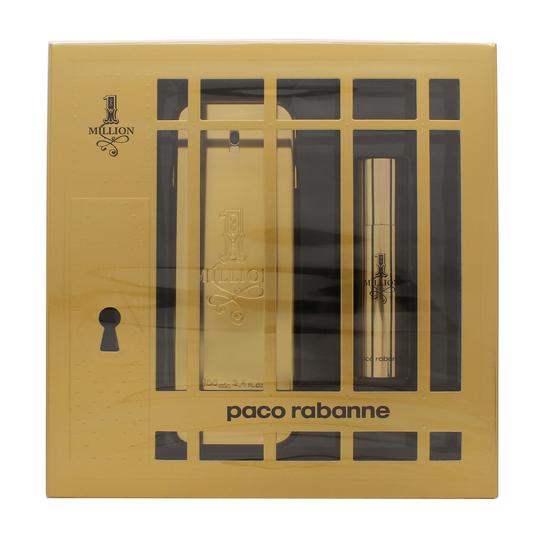 Paco Rabanne 1 Million Gift Set 100ml Eau De Toilette + 10ml Travel Spray