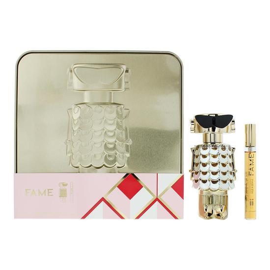 Paco Rabanne Fame Eau De Parfum 80ml + 10ml Travel Spray Gift Set For Her 80ml