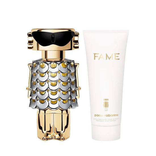 Paco Rabanne Fame Eau De Parfum Women's Perfume Gift Set Spray With Body Lotion 50ml