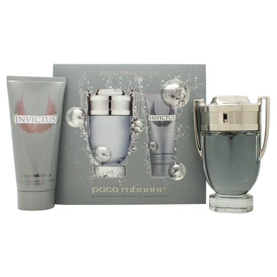 Paco Rabanne Invictus Gift Set 100ml Eau De Toilette + 100ml All Over Shampoo