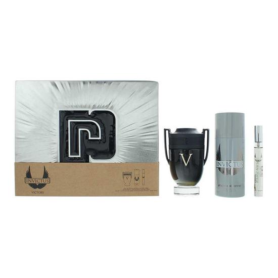 Paco Rabanne Invictus Victory Eau De Parfum Gift Set For Him 100ml