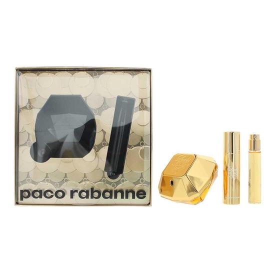 Paco Rabanne Lady Million Eau De Parfum 50ml + Eau De Parfum 10ml Gift Set For Her