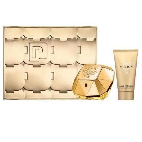 Paco Rabanne Lady Million Eau De Parfum Gift Set 50ml Eau De Parfum Spray & 100ml Body Lotion