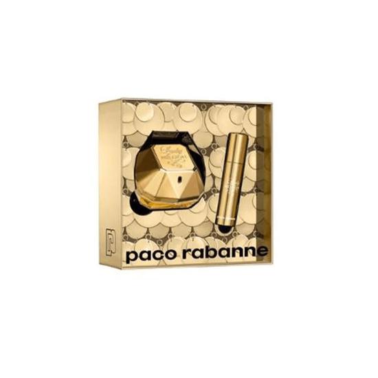 Paco Rabanne Lady Million Eau De Parfum Women's Perfume Gift Set Spray 50ml With 10ml Mini
