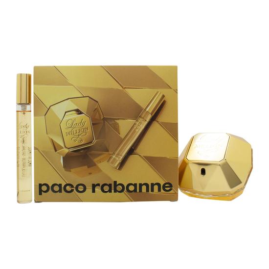 Paco Rabanne Lady Million Gift Set 50ml Eau De Parfum + 10ml Eau De Parfum