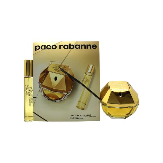 Paco Rabanne Lady Million Gift Set 80ml Eau De Parfum + 20ml Eau De Parfum