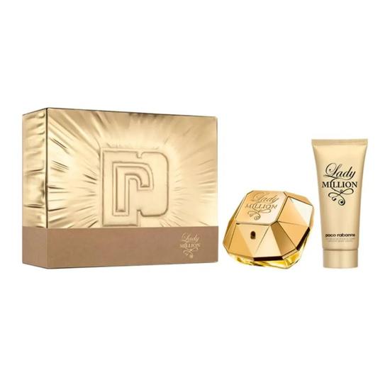 Paco Rabanne Lady Million Gift Set 80ml Eau De Parfum + 100ml Body Lotion