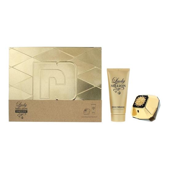 Paco Rabanne Lady Million Lady Million Fabulous Eau De Parfum 80ml + Body Lotion 100ml Gift Set