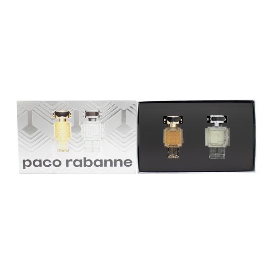 Paco Rabanne Mini Gift Set: Fame Eau De Parfum 4ml Phantom Eau De Toilette 5ml