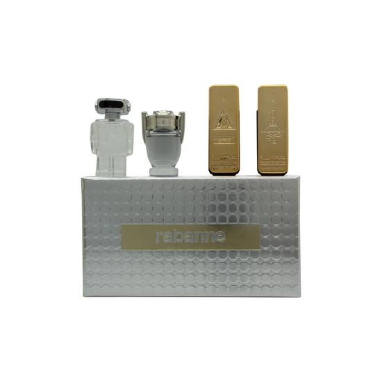 Paco Rabanne Miniatures For Him Gift Set 5ml 1 Million Eau De Toilette + 5ml 1 Million Elixir Eau De Parfum + 5ml Invictus Eau De Toilette + 5ml Phantom Eau De Toilette