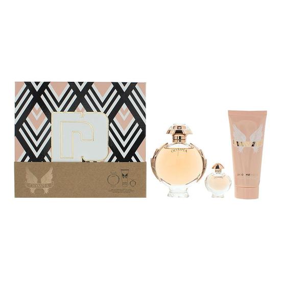 Paco Rabanne Olympea Eau De Toilette Women's Perfume Gift Set 80ml With 6ml & Body Lotion 80ml