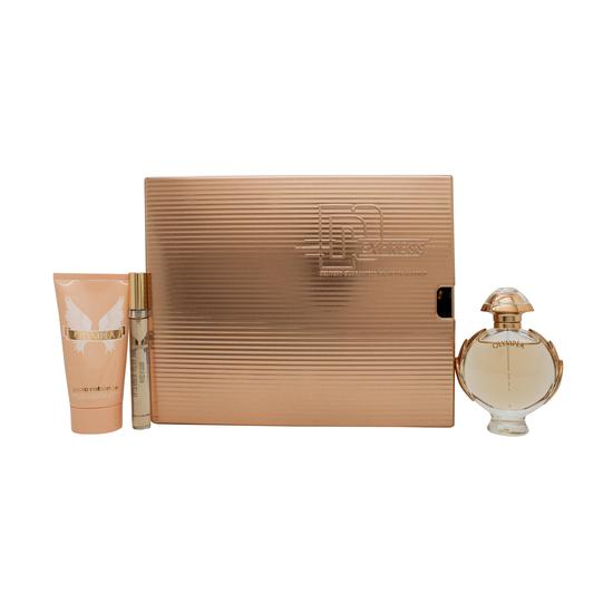 Paco Rabanne Olympea Gift Set 50ml Eau De Parfum + 75ml Body Lotion + 10ml Eau De Parfum