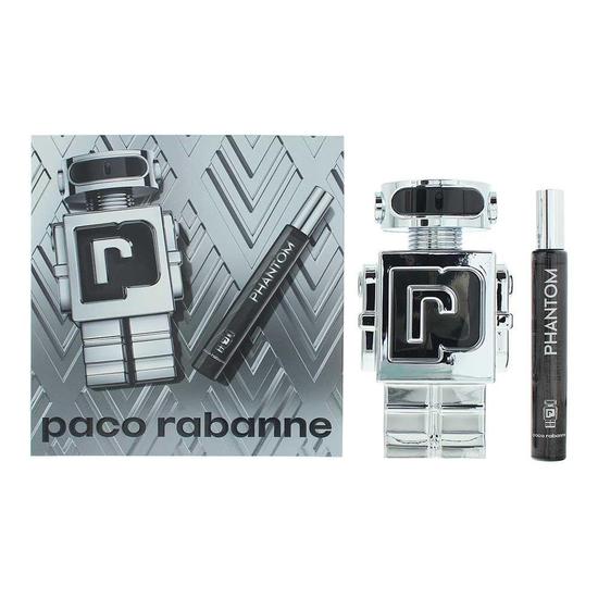 Paco Rabanne Phantom Eau De Toilette 100ml + 10ml Gift Set For Him 100ml