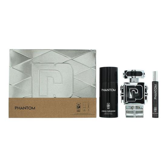 Paco Rabanne Phantom Eau De Toilette Gift Set 100ml + 10ml + Deodorant Spray 150ml