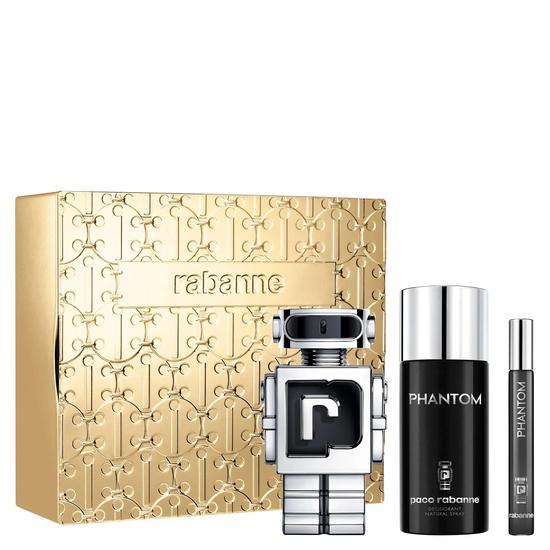 Paco Rabanne Phantom Gift Set 100ml Eau De Toilette + 10ml Eau De Toilette + 150ml Deodorant Spray