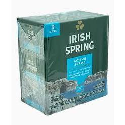 Palmolive Irish Spring Active Scrub Deodrant Soap 104.8g ( Pack Of 3)