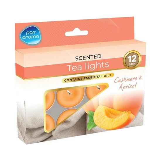 Pan Aroma Scented Tea Lights Cashmere & Apricot