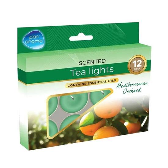Pan Aroma Scented Tea Lights Mediterranean Orchard