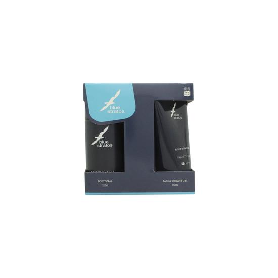 Parfums Bleu Limited Blue Stratos Gift Set 150ml Shower Gel + 150ml Deodorant Body Spray