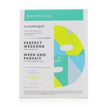 Patchology FlashMasque 5 Minute Sheet Mask Perfect Weekend Sheet Mask Kit: 3pcs