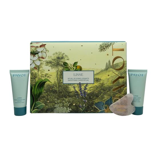 Payot Paris Lisse Smoothing Cares Ritual Gift Set 30ml Wrinkle Smoothing Cream + 30ml Sleeping Resurfacing Cream + Mini Lifting Face Gua Sha