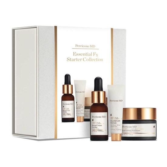 Perricone MD Essential Fx Acyl Glutathione Starter Set 30ml Rejuvenating Moisturiser, 7.5ml Eyelid Lift Serum & 15ml Deep Crease Serum