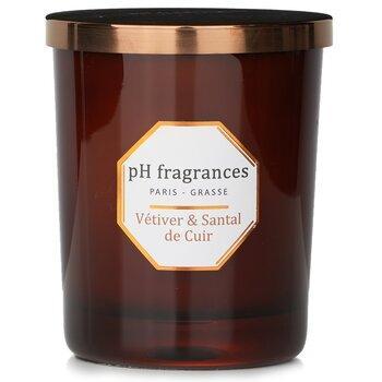 pH fragrances Scented Candle Vetiver & Santal De Cuir 180g