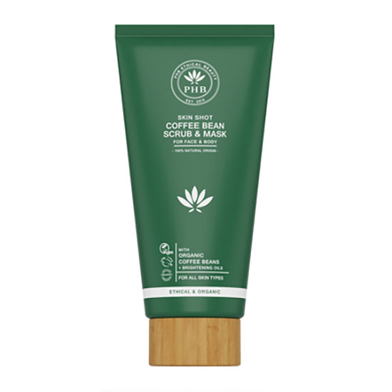 PHB Ethical Beauty Skin Shot Coffee Bean Scrub & Mask 150ml
