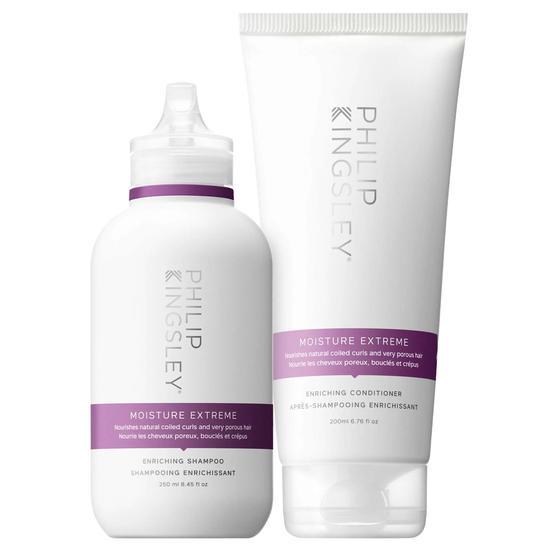 Philip Kingsley Moisture Extreme Shampoo 250ml & Conditioner 200ml Duo