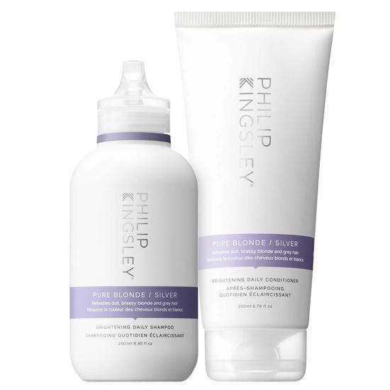 Philip Kingsley Pure Blonde/Silver Shampoo 250ml & Conditioner 200ml Duo