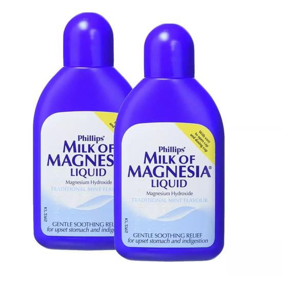 Philips Milk Of Magnesia Liquid Mint Flavour Gentle Soothing Relief Choose Pack Size