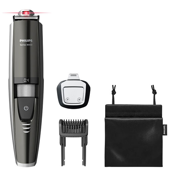 Philips Series 9000 Laser Guided Beard Trimmer for Precise Symmetrical Beards BT9297/13