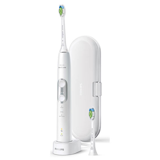 Philips Sonicare ProtectiveClean 6100 Electric Toothbrush With Travel Case Black White