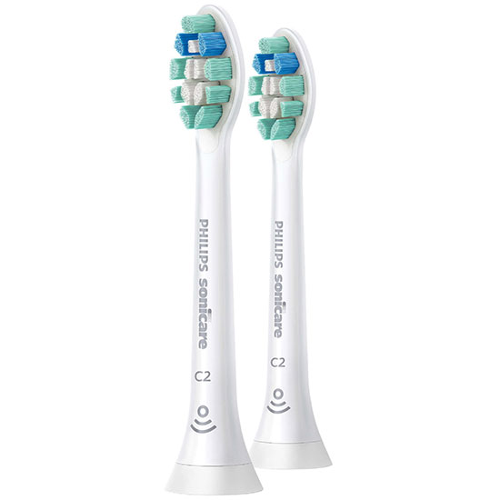 Philips Toothbrush Heads Sonicare C2 Optimal Plaque Defence Sonic Toothbrush Heads White 2 HX9022/12