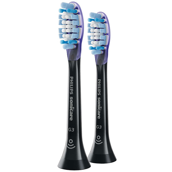 Philips Toothbrush Heads Sonicare G3 Premium Gum Care Standard Sonic Toothbrush Heads Black 2 HX9052/33