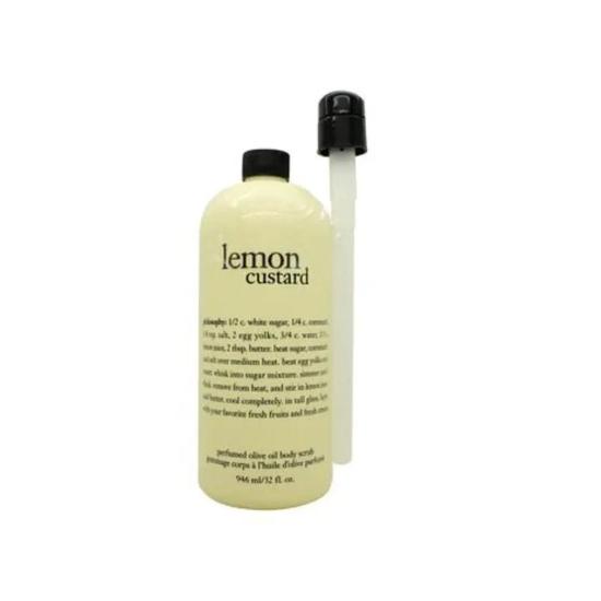 Philosophy Lemon Custard Olive Oil Body Scrub With Pump 946ml