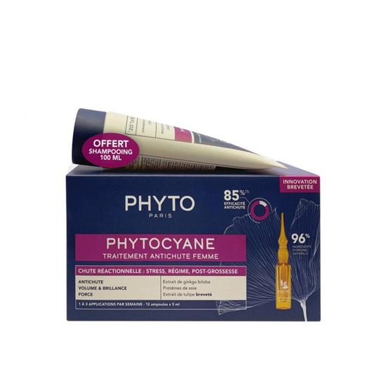 PHYTO Phytocyane Reactive Hair Loss Treatment For Women + Invigorating Shampoo 100ml