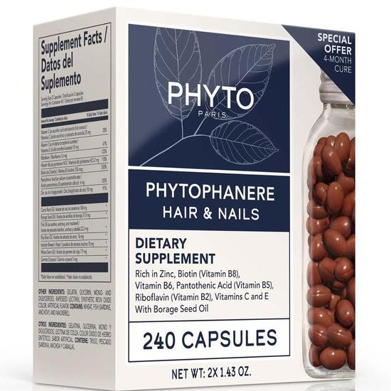 PHYTO PhytoPhanere Hair & Nails Supplement Duo Capsules