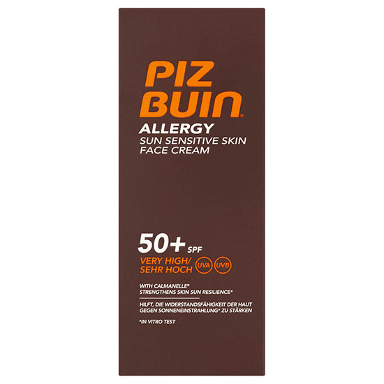 Piz Buin Allergy Sun Sensitive Skin Face Cream Very High SPF50+ 50ml