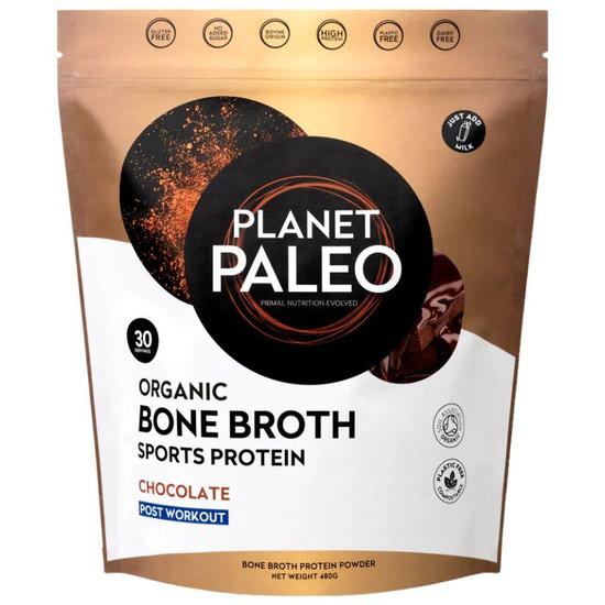 Planet Paleo Organic Bone Broth Sports Protein Chocolate