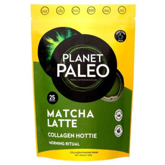 Planet Paleo Pure Collagen Matcha Latte 225g