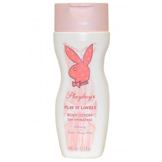 Playboy Play It Lovely By Body Lotion 24h Hydrating Tender Peony Scent Softening 400ml
