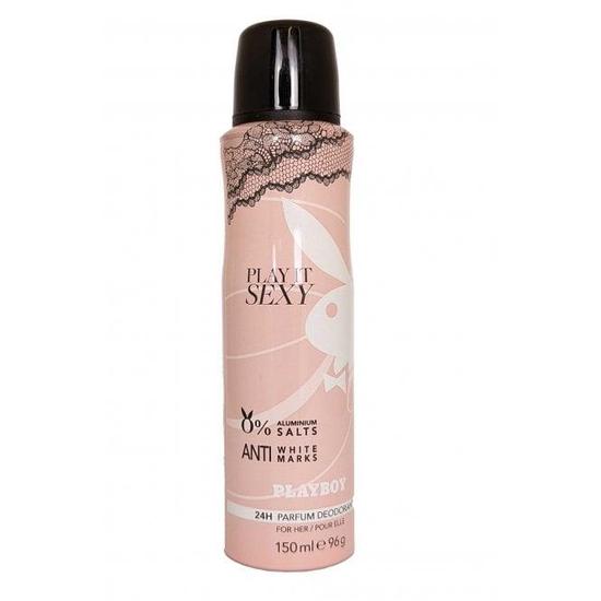 Playboy Play It Sexy For Her By 24h Parfum Deodorant Spray Anti White Marks 150ml