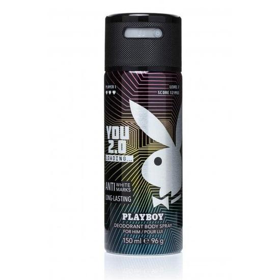 Playboy You 2.0for Men Deodorant Body Spray Anti White Marks Long Lasting 150ml