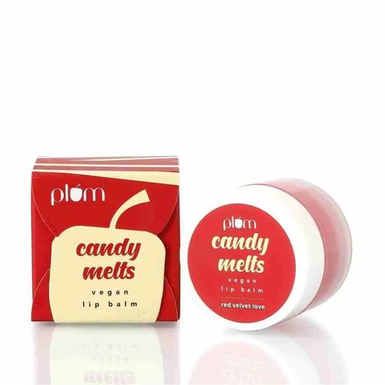 Plum Candy Melts Vegan Lip Balm Red Velvet Love 12g