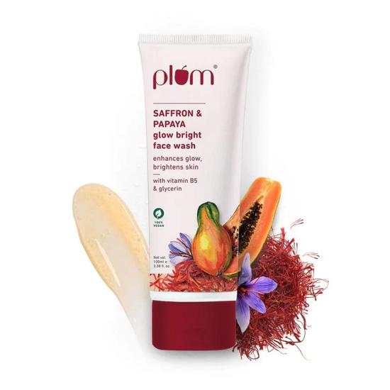 Plum Saffron & Papaya Glow Bright Face Wash