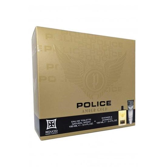 Police Amber Gold Man Shower Gel & Shampoo 100ml