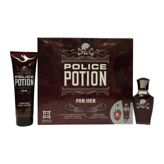Police Potion For Her Gift Set 30ml Eau De Parfum + 100ml Body Lotion