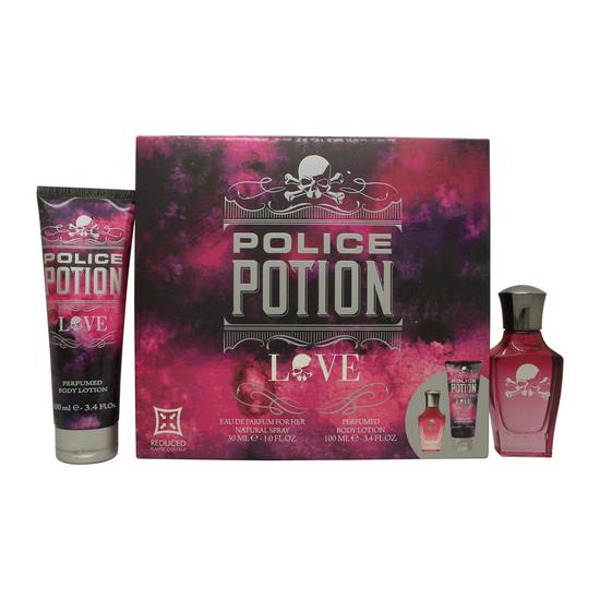 Police Potion Love Gift Set 30ml Eau De Parfum + 100ml Body Lotion