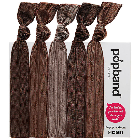 Popband London Train Cute Hair Ties Cocoa